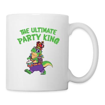 Carnaval Carnaval T-rex Dinosaure Party King - Mug blanc - blanc - Droite