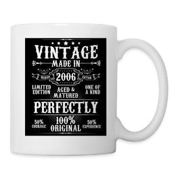 Millésime fabriqué en 2006 Vieilli parfaitement mûri - Mug blanc - blanc - Droite