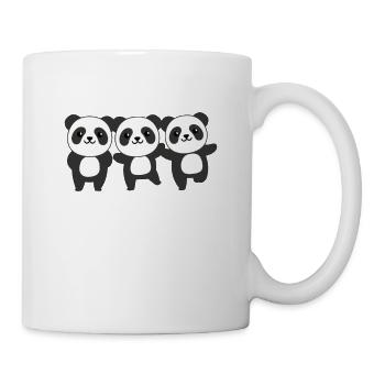 Panda cute animals for kids manga pandas - Mug - white - Right