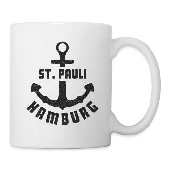 Hambourg St. Pauli Anchor Sailor Captain Gift - Mug blanc - blanc - Droite