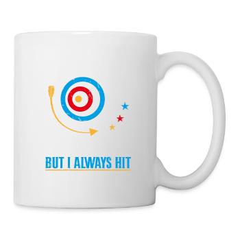 I may not hit every bullseye - Mug - white - Right