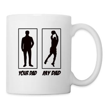 Your Dad My Dad Basketball Papa - Mug - white - Right