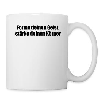 Pilates - Forme deinen Geist, stärke deinen - Tasse - Weiß - Rechts
