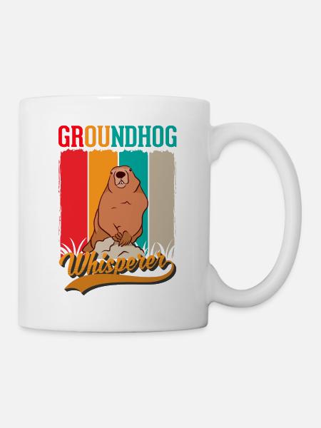 Marmotte Chuchoteuse Marmotte forestière Marmotte - Mug blanc - blanc