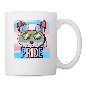 Pride LGBTQ Transgender Flagge Kostüm Pride Month - Tasse - Weiß - Rechts
