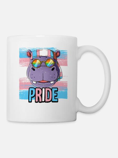 Pride LGBTQ Transgender Flagge Kostüm Pride Month - Tasse - Weiß