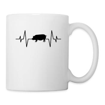 Pig heartbeat - Mug - white - Right