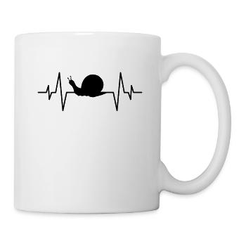 Battement de cœur d’escargot - Mug blanc - blanc - Droite