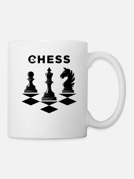 Pièces d’échecs - Mug blanc - blanc