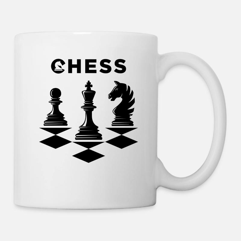 Pièces d’échecs - Mug blanc - blanc