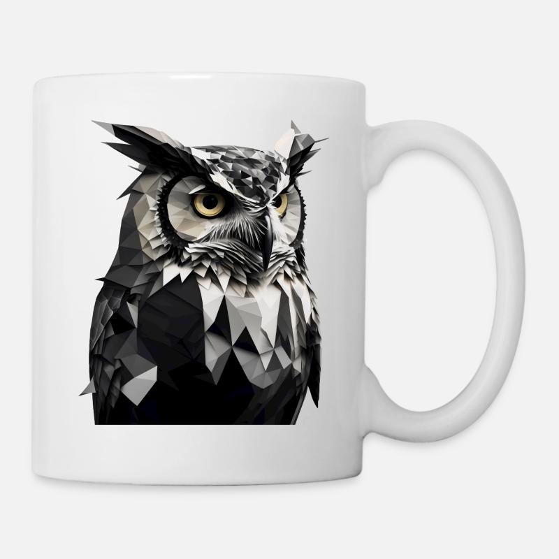 HIBOU - Mug blanc - blanc