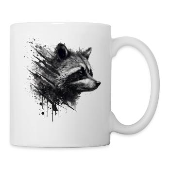 Raccoon Gift Idea Art Raccoon Animal Motif - Mug - white - Right