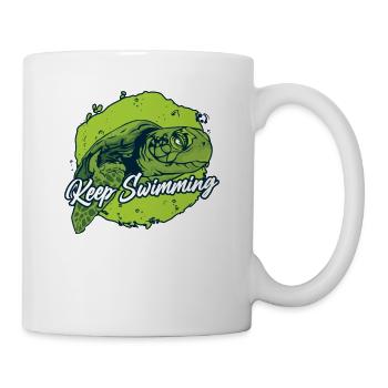 Keep Swimming Giant Tortoise Tortoise - Mug - white - Right