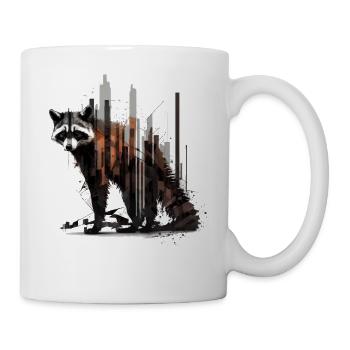 Raccoon Gift Birthday Animal Animal Lovers - Mug - white - Right