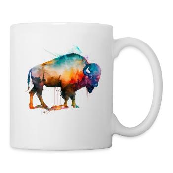 Bison Farm Gift Gift Idea Animal Zoo - Mug blanc - blanc - Droite