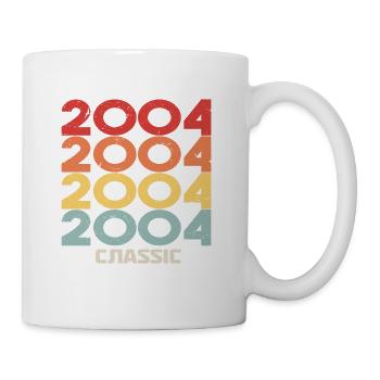 2004 Anniversaire dans le style vintage classique 2004 - Mug blanc - blanc - Droite