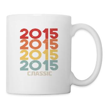 2015 Anniversaire dans le style vintage classique 2015 - Mug blanc - blanc - Droite