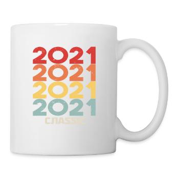 2021 Jubiläum im klassischen Vintage-Stil 2021 - Tasse - Weiß - Rechts