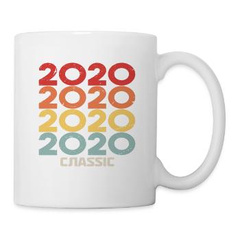 2020 Jubiläum im klassischen Vintage-Stil 2020 - Tasse - Weiß - Rechts