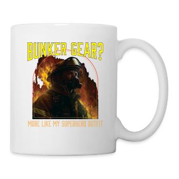 Équipement de bunker? Plus comme ma tenue de super-héros - Mug blanc - blanc - Droite