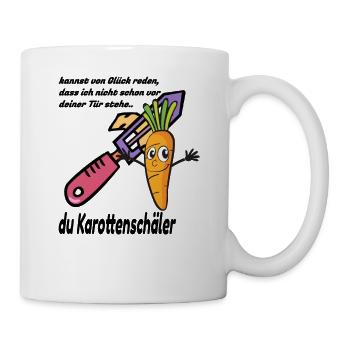 Du Karottenschäler Spruch Ebaypalabalos Dialog - Tasse - Weiß - Rechts