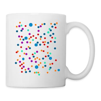 Dots color dots colorful - Mug - white - Right