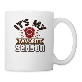 It's My Favorite Season - Cool Soccer Football - Mug - white - Right
