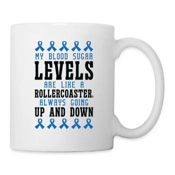 Diabetische Bauchspeicheldrüse - Tasse - Weiß - Rechts
