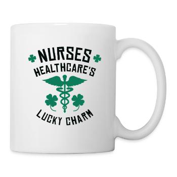 St. Patrick's Day Krankenschwester - Tasse - Weiß - Rechts