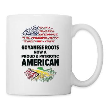 Geboren in Guyana Guyana Amerikanisch USA - Tasse - Weiß - Rechts