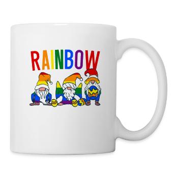 En juin, nous portons le mois de fierté LGBT arc-en-ciel - Mug blanc - blanc - Droite