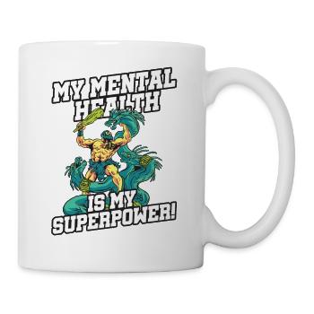 My mental health is my superpower - Mug - white - Right