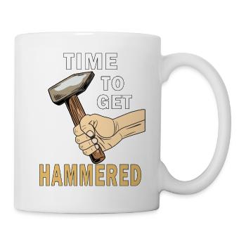 IL EST TEMPS DE SE FAIRE MARTELER - Mug blanc - blanc - Droite