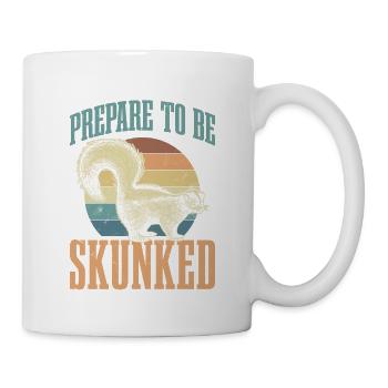 Get ready for Skunked for card game fans - Mug - white - Right