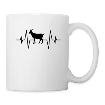 Battement de cœur de chèvre - Mug blanc - blanc - Droite