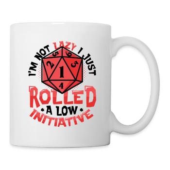 Je ne suis pas paresseux, je n’ai juste pas d’initiative - Mug blanc - blanc - Droite