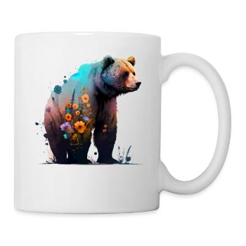 Bear Bear Bear Motif Bear Motif Animal Art Gift - Mug - white - Right