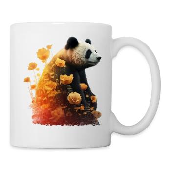 Panda Kunst Tierliebhaber Pandabär Bär Motiv - Tasse - Weiß - Rechts