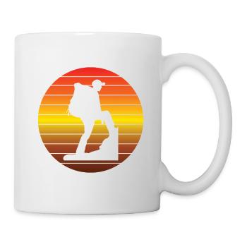 Wandern Bergwanderer Bergwandern Wanderung - Tasse - Weiß - Rechts