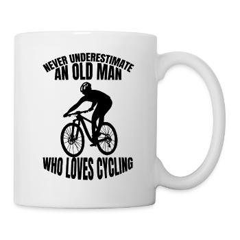 Fahrrad Radeln Radfahrer Fahrradfahrer Radfahren - Tasse - Weiß - Rechts