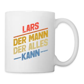 Lars Der Mann Der Alles Kann Vorname Lars - Tasse - Weiß - Rechts