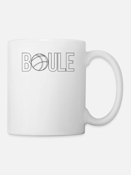 Boule Boccia Balle Sports Jeu de Boules de Pétanque - Mug blanc - blanc