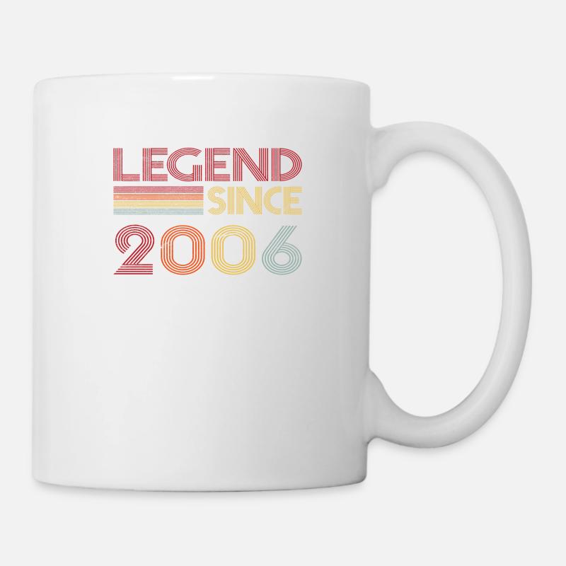 2006 Geburtstag Legend since Retro Vintage - Tasse - Weiß