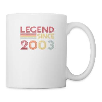 2003 Geburtstag Legend since Retro Vintage - Tasse - Weiß - Rechts