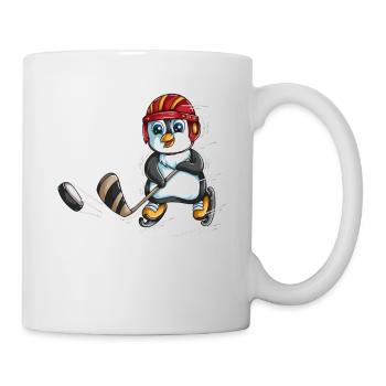 Pingouin hockey sur glace hockey bâton sport pingouins - Mug blanc - blanc - Droite