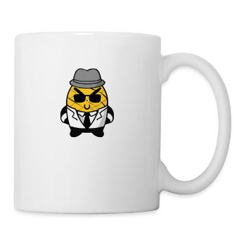 Kawaii Ananas im Gangster-Mafia-Look - Tasse - Weiß - Rechts