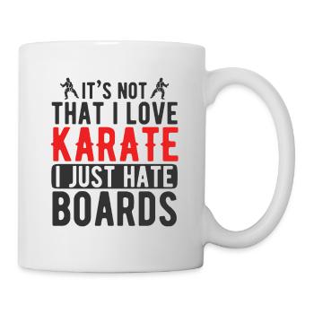 Japanischer Kampfsport Karate - Tasse - Weiß - Rechts
