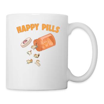 Happy Pills Exotic Kurzhaar Katze Funny Kitten Love - Tasse - Weiß - Rechts