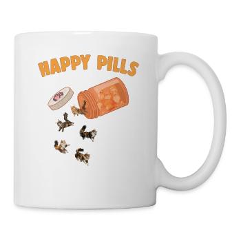 Happy Pills Maine Coon Cat Funny Kitten Lover - Mug - white - Right