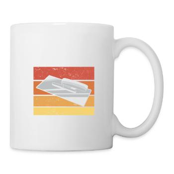 Finition de cloison sèche le jour vraiment fatigué la nuit - Mug blanc - blanc - Droite